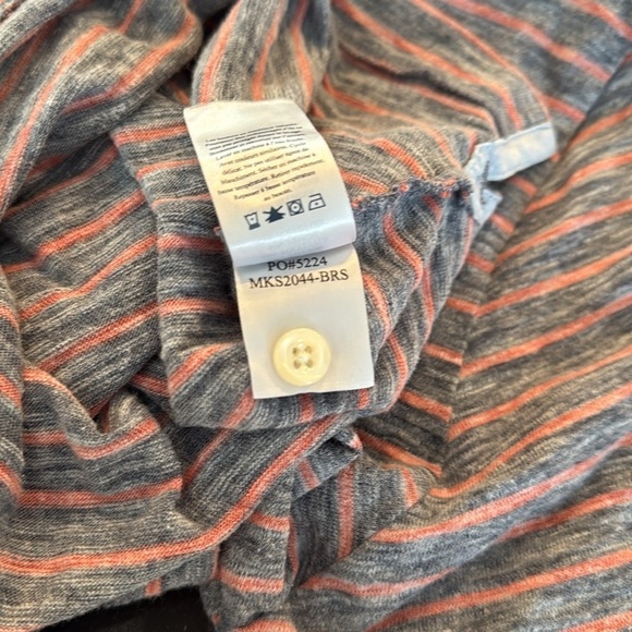 FAHERTY Short Sleeve Striped Polo SZ M - Picture 9 of 9